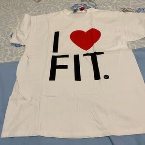 White 'I Love Fit' T-Shirt, New